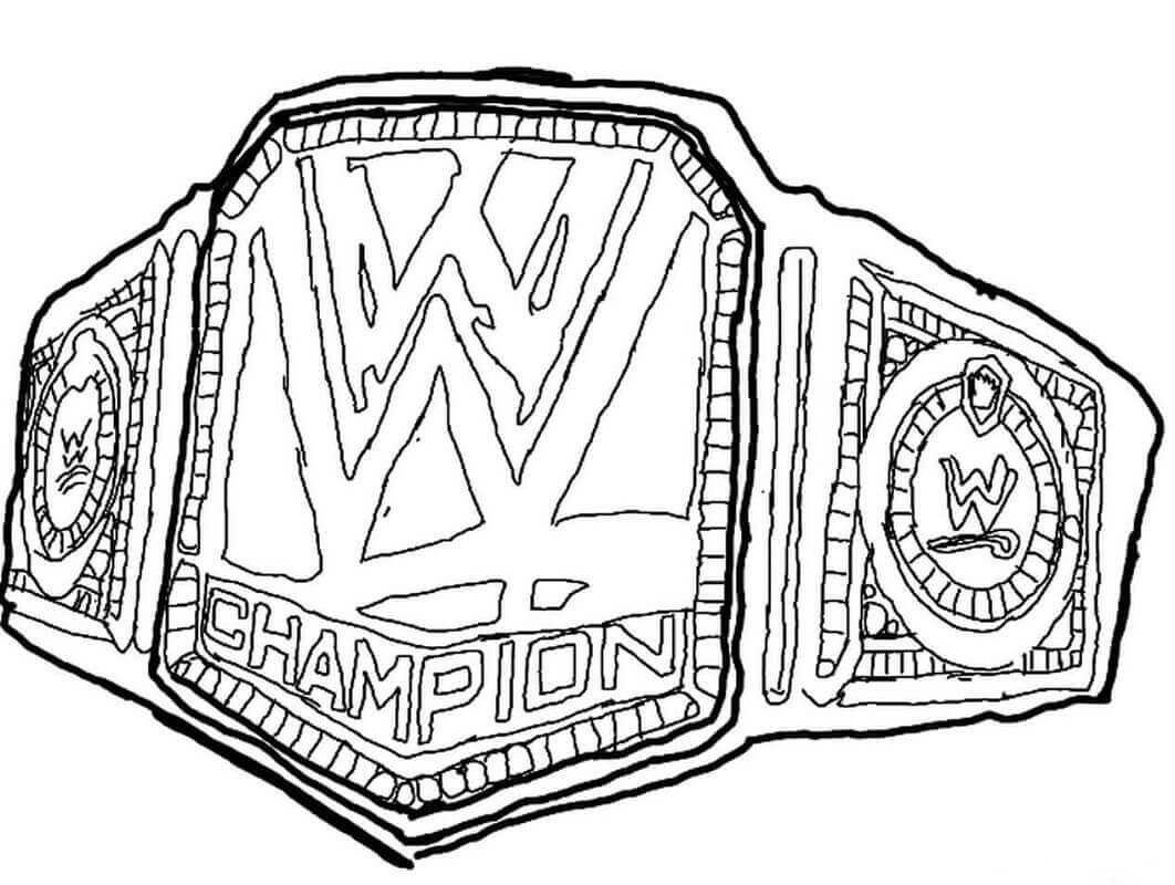 printable wrestling belt template